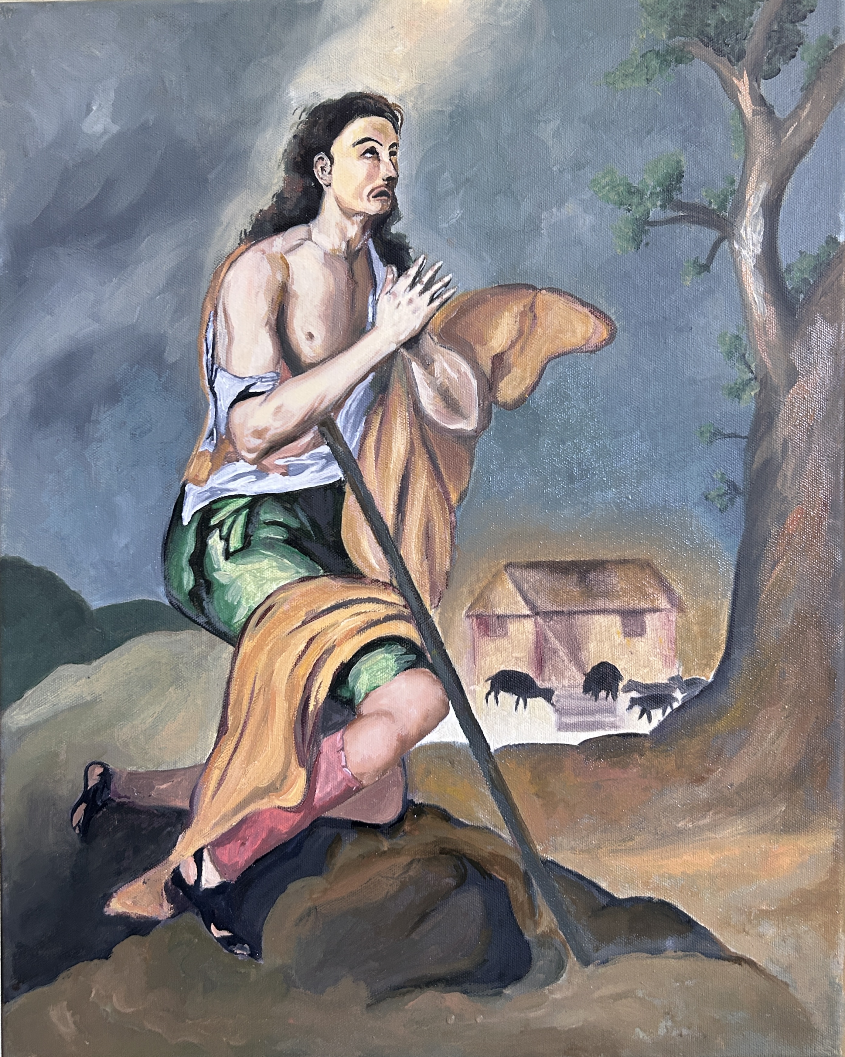 The Prodigal Son Among the Swine (Reproduction)
